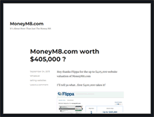 Tablet Screenshot of moneym8.com